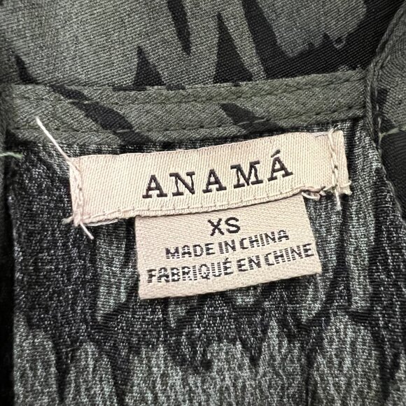 Evereve Anama Womens Zane Split Leg Jumpsuit Olive Green Racer Back size XS - Picture 11 of 15